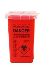 TIBBİ ATIK KOVASI 1LT KIRMIZI