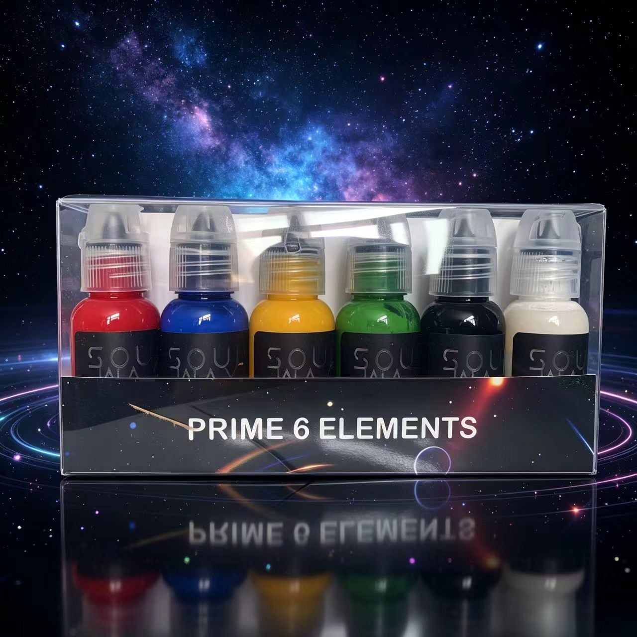 SOULWAY INK PRIME 6 ELEMENTS DÖVME BOYASI SET 1 OZ  (6 RENK)