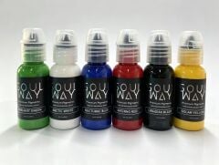 SOULWAY INK PRIME 6 ELEMENTS DÖVME BOYASI SET 1 OZ  (6 RENK)