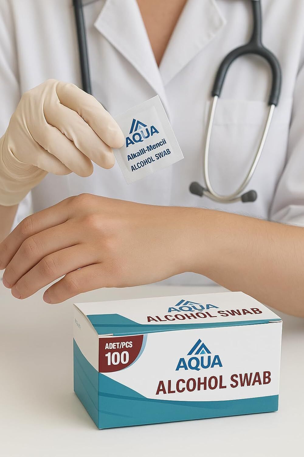 AQUA ALKOLLÜ MENDİL SWAB 100 ADET