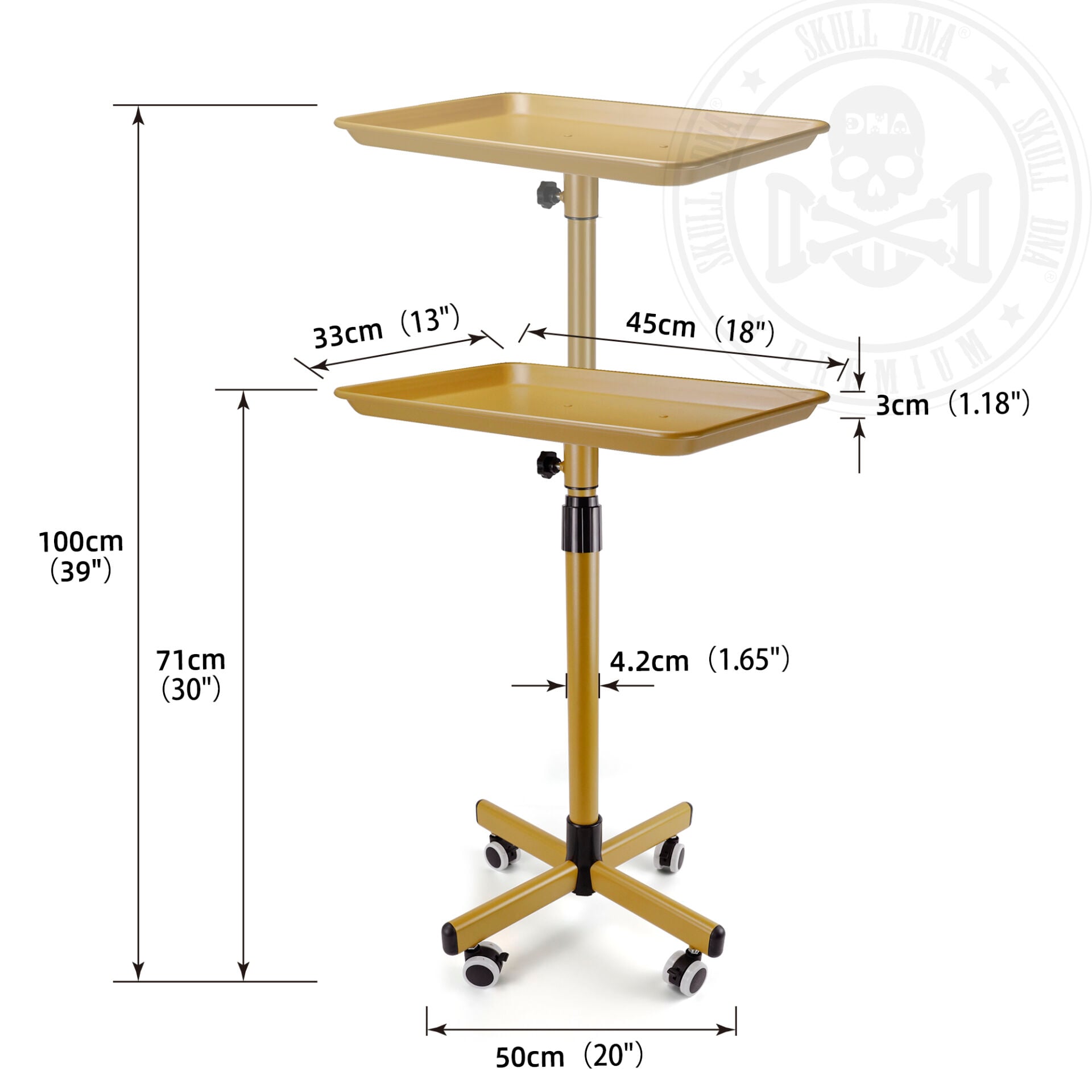 METAL 4 TEKERLEKLİ SETUP MASASI SİYAH