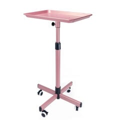 METAL 4 TEKERLEKLİ SETUP MASASI PEMBE
