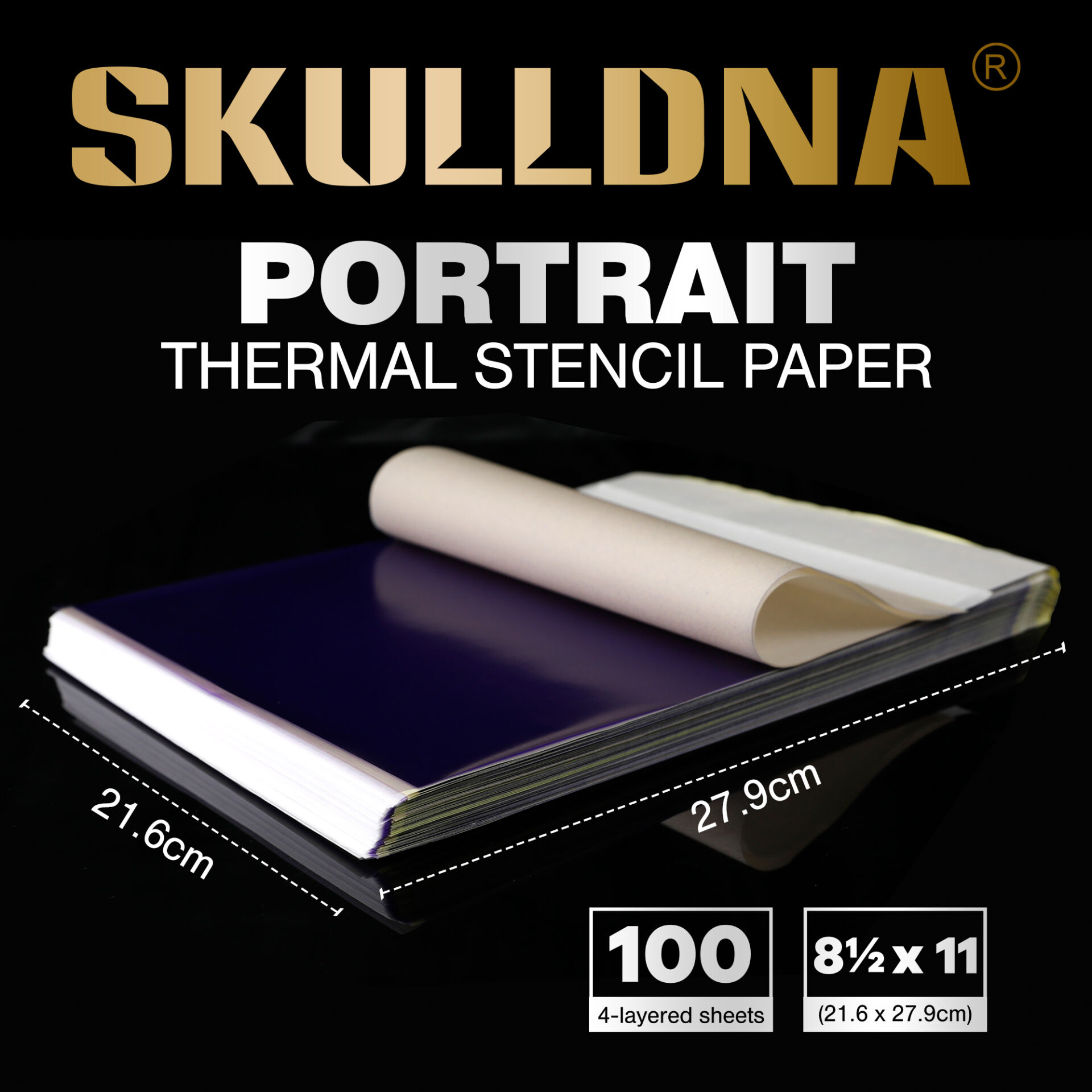 SKULLDNA PORTRAIT THERMAL KARBON PAKET (100adet)