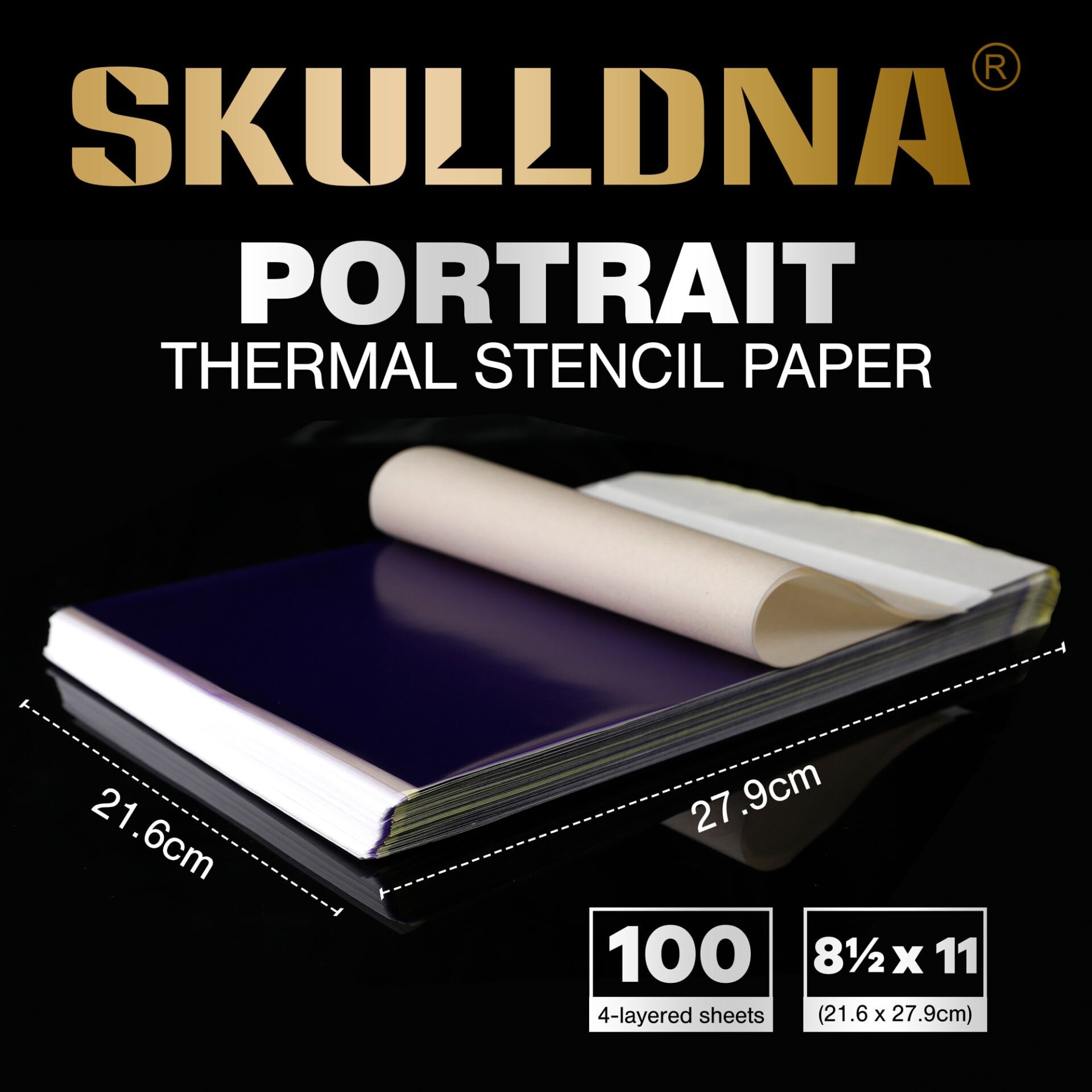 SKULLDNA PORTRAIT THERMAL KARBON PAKET (100adet)