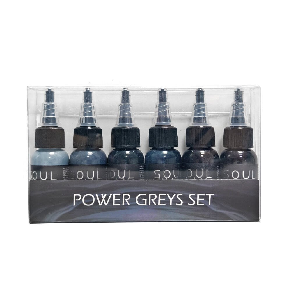 SOULWAY INK POWER GREYS SET 1 OZ  (6 RENK)