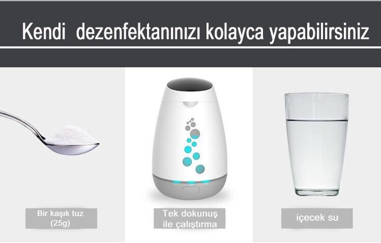 OLANSI X3 BÜYÜK BOY DEZENFEKTE ÜRETME CİHAZI 2LT
