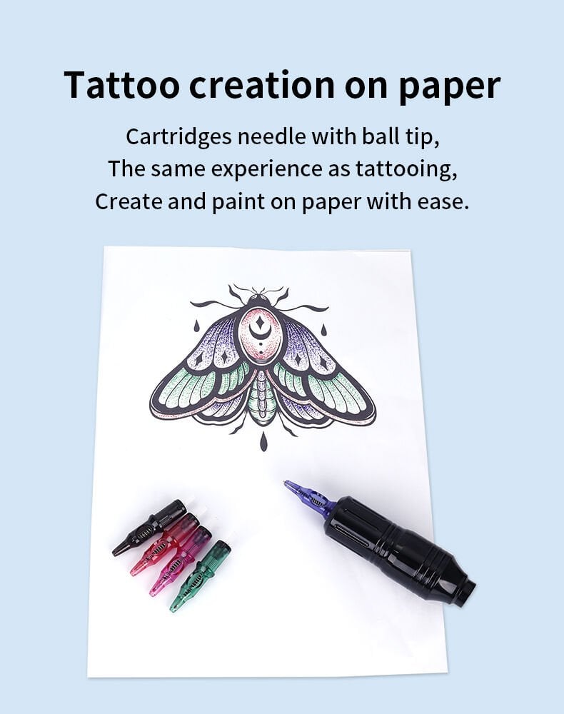 DÖVME İÇİN PRATİK YAPMA KALEMİ-KIRMIZI (20ADET/KUTU)