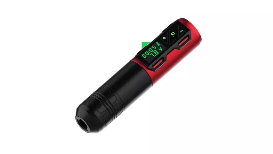 PORTEX WIRELESS KABLOSUZ PEN DÖVME MAKİNESİ-KIRMIZI