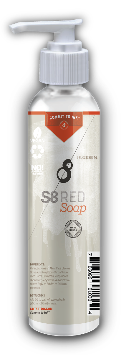 S8 RED SOAP  8 OZ (TEMİZLEME SABUNU)