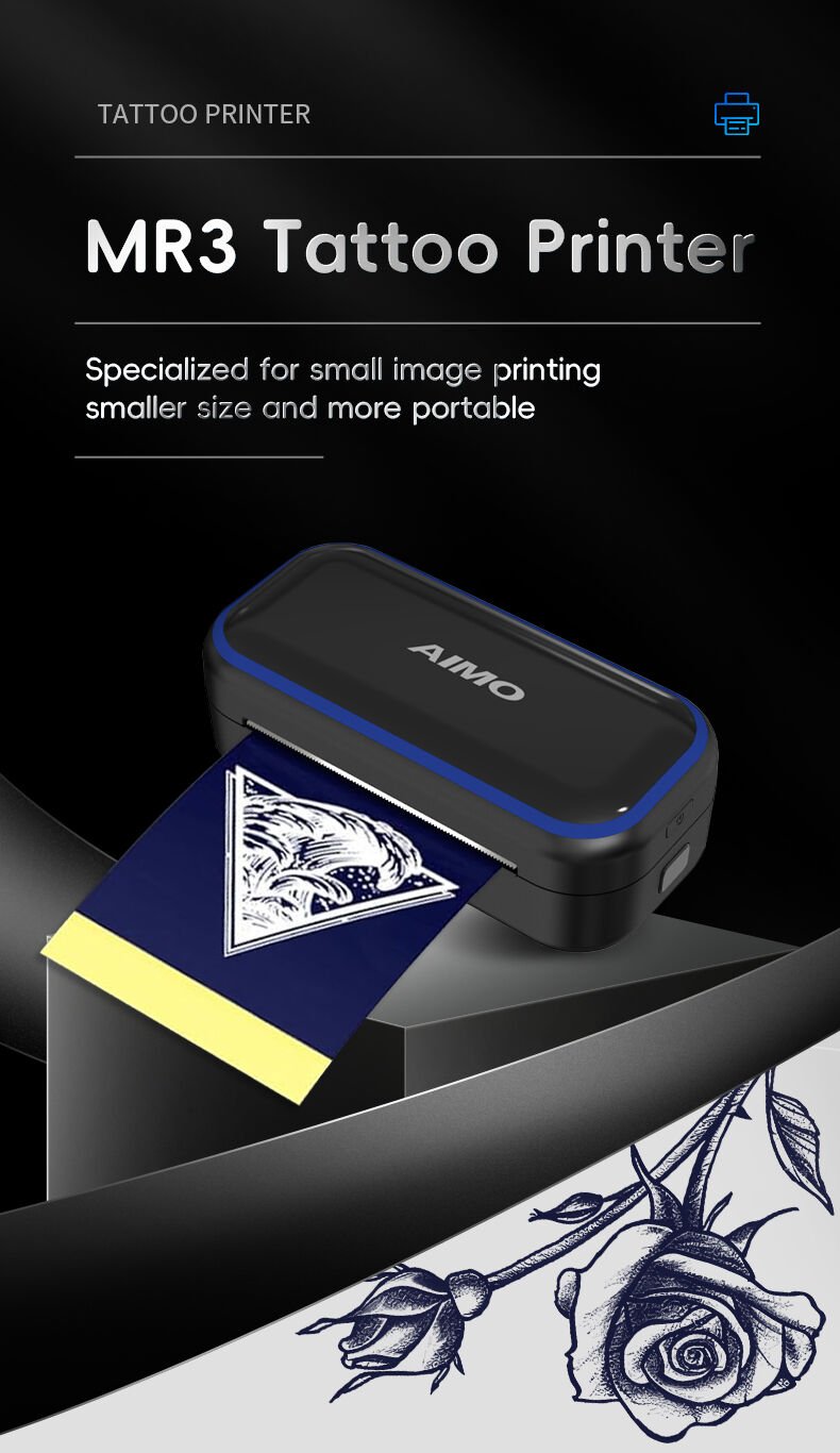 AIMO MR3 MİNİ TATTOO PRINTER ŞABLON YAZICISI